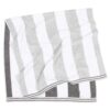 Aston & Arden Reversible Cabana Towel - Light Grey/Dark Grey