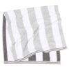 Aston & Arden Reversible Cabana Towels - Light Grey/Dark Grey