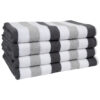 Cabo Cabana Towels - Charcoal/Grey