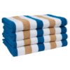 Cabo Cabana Towels - Navy/Beige