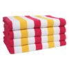 Cabo Cabana Towels - Red/Yellow