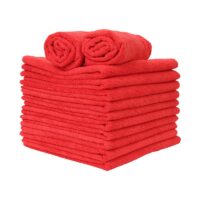 red wall washing cloth