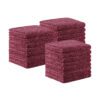 Bleach-Resistant Microfiber Salon Towels - Burgundy