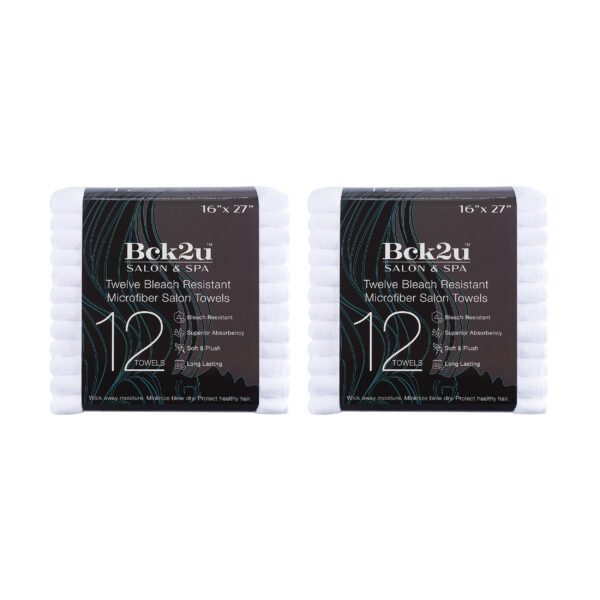Bleach-Resistant Microfiber Salon Towels