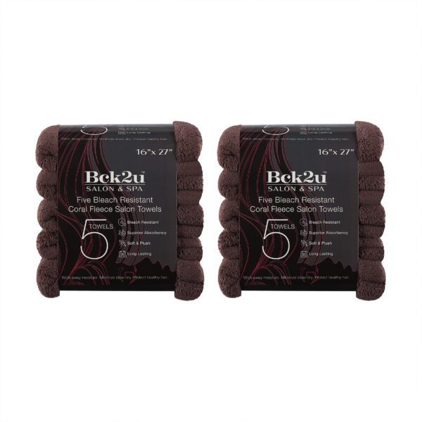 Bleach-Resistant Coral Fleece Salon Towels
