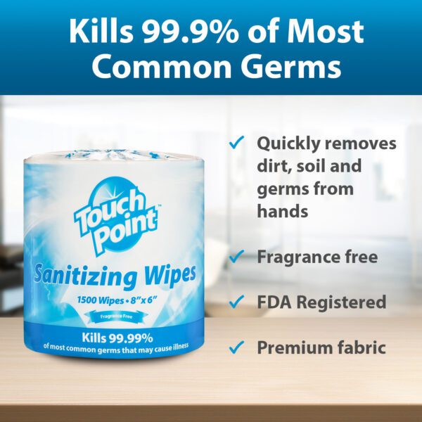 Touch Point Hand Sanitizing Wipes
