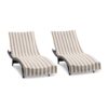 California Cabana Chaise Lounge Covers - Beige