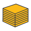 TaskBrand® Dusters - Generic Packaging- Heavy Duty Yellow/Orange, 24" x 24", Flat, Poly