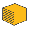 TaskBrand® Dusters - Generic Packaging- Heavy Duty Yellow/Orange, 12" x 17", 1/4 Fold, Poly