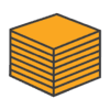 TaskBrand® Dusters - Heavy Duty-Yellow/Orange, 24" x 24", Flat, Poly