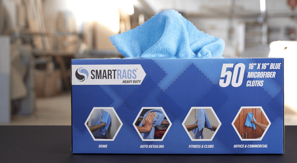 Introducing SmartRags Heavy Duty. The 45 Gram Microfiber Cloth for Just 30¢!