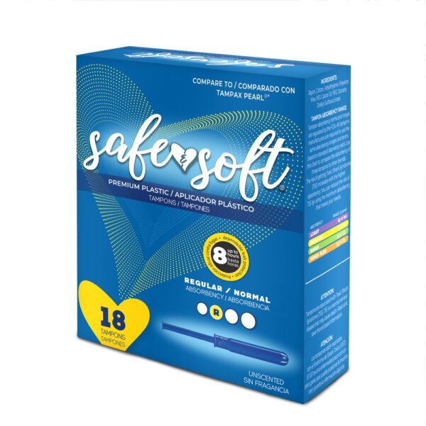 Safe n Soft® Plastic Applicator Tampons - Retail Pack